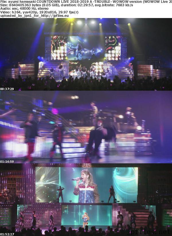 浜崎あゆみ Ayumi Hamasaki Countdown Live 18 19 A Trouble Wowow Version Wowow Live 19 05 19 Japanese Files