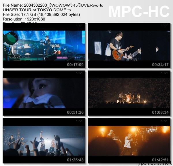 Uverworld Unser Tour At Tokyo Dome Wowow Live 04 30 Japanese Files